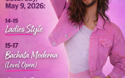 AINUTLAATUINEN TILAISUUS!!! MASTER WORKSHOP BACHATASTA LAUANTAINA 9.5. opettajana kansainvälinen huippuopettaja Espanjasta!