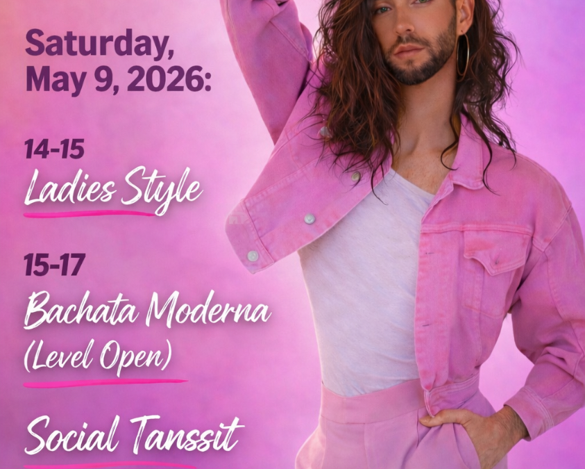 AINUTLAATUINEN TILAISUUS!!! MASTER WORKSHOP BACHATASTA LAUANTAINA 9.5. opettajana kansainvälinen huippuopettaja Espanjasta!